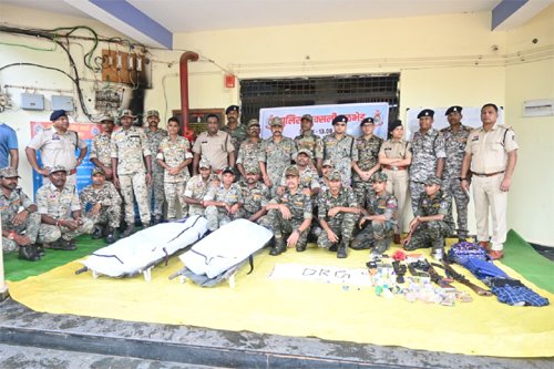 बंडा पहाड़ में पुलिस-नक्सली मुठभेड, दो शीर्ष नक्सली ढेर, 1.16 करोड़ का था इनाम