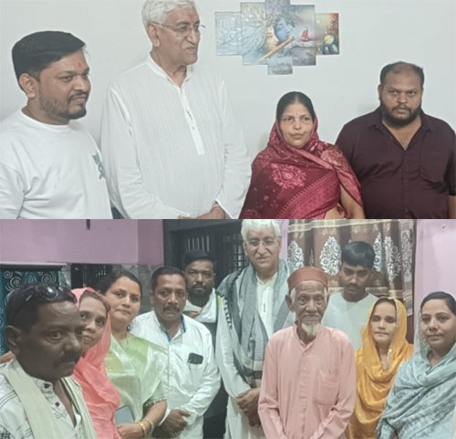 शोकाकुल परिवार से मिले पूर्व डिप्टी सीएम टीएस सिंहदेव