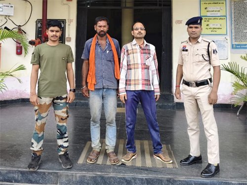 फरार 2 गिरफ्तारी वारंटी बागनदी पुलिस ने किया गिरफ्तार