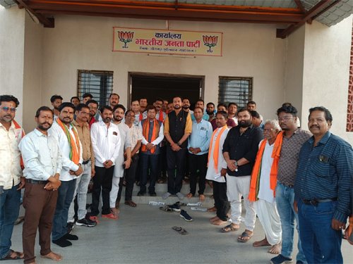 पिछड़ा वर्ग मोर्चा के प्रदेश अध्यक्ष अशोक साहू का खैरागढ़ में भव्य स्वागत