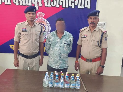 अवैध शराब बिक्री करते एक आरोपी गिरफ्तार