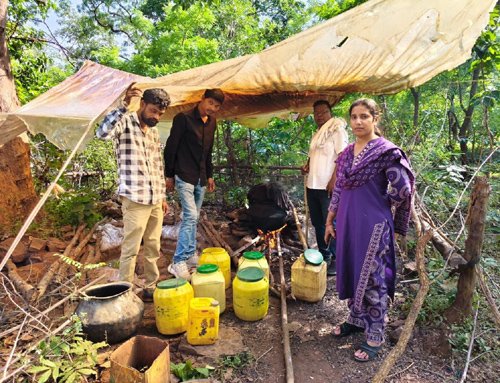90 लीटर हाथ भट्ठी कच्ची महुआ शराब एवं 50 किलोग्राम महुआ लाहन जप्त