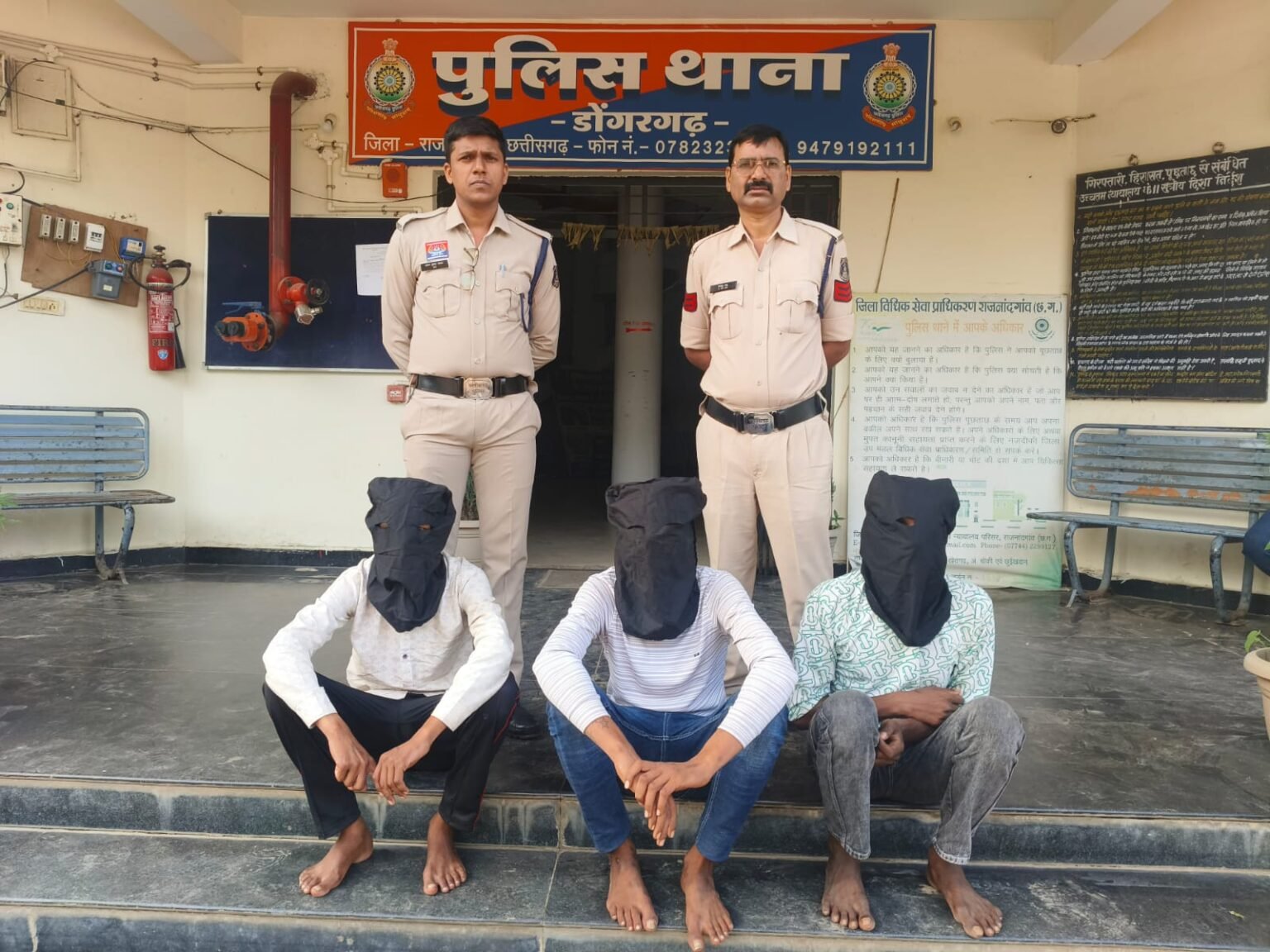 डोंगरगढ़ पुलिस की सख्त कार्रवाई, तीन बदमाशों पर की गई प्रतिबंधात्मक कार्यवाही