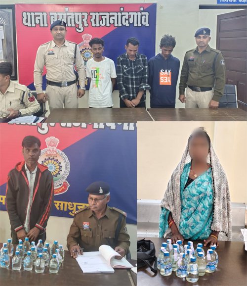 बसंतपुर पुलिस का विशेष अभियान : अवैध शराब और असामाजिक तत्वों पर कार्रवाई