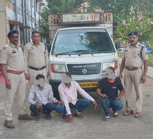 पशु क्रूरता के मामले में तीन आरोपी गिरफ्तार, जेल भेजे गए
