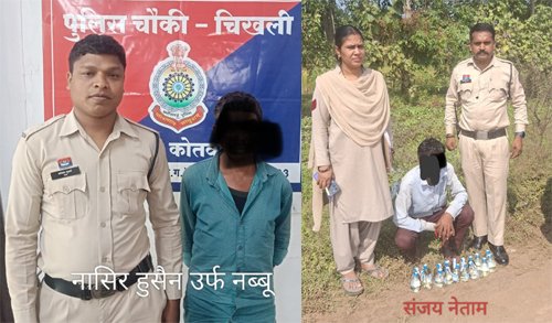 अवैध शराब बिक्री और शांति भंग करने वाले आरोपी गिरफ्तार