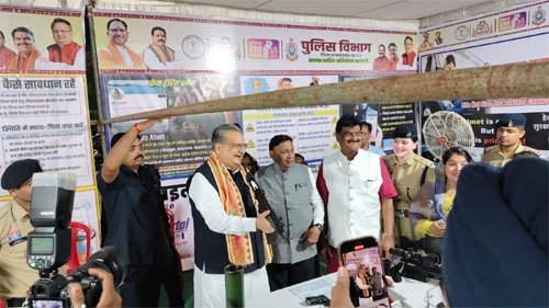 राज्योत्सव में राजनांदगांव पुलिस का जागरूकता स्टॉल बना आकर्षण का केंद्र