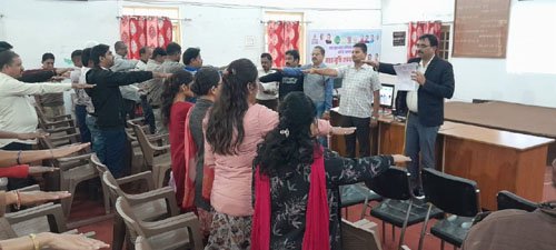 नशा मुक्त भारत के लिए नगर निगम ने ली शपथ, पांच साल पूरा होने पर हुआ कार्यक्रम