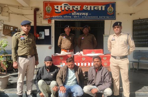 डोंगरगढ़ पुलिस ने बिक्री से पहले ही किया अवैध शराब नेटवर्क का भंडाफोड़