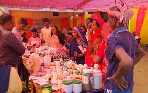 ग्राम कोलिहापुरी में आयुष चिकित्सा शिविर का हुआ आयोजन, 518 रोगी हुए लाभान्वित