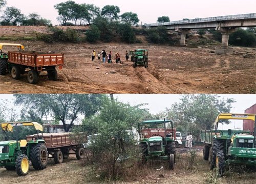 खनिजों के अवैध परिवहन पर खनिज विभाग की कार्रवाई, कई वाहनों को थाना सुपुर्द किया गया