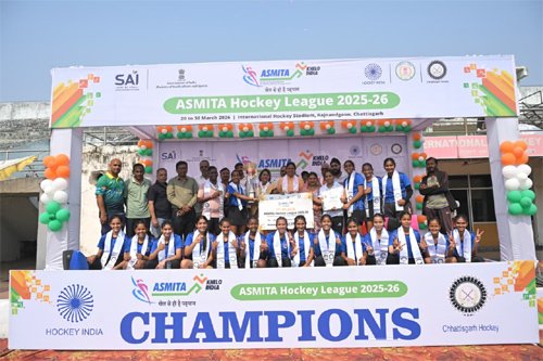मध्यप्रदेश ने अस्मिता वेस्ट जोन हॉकी लीग सब जूनियर बालिका वर्ग का खिताब अपने नाम किया, छत्तीसगढ़ दूसरे स्थान पर रही