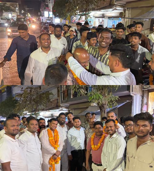 मोहला-मानपुर विधायक इन्द्रशाह मंडावी का ममता नगर में भव्य स्वागत