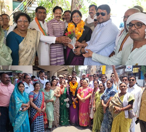 महिला कांग्रेस की नवनियुक्त कार्यकारी प्रदेश अध्यक्ष संगीता सिन्हा का आत्मीय स्वागत