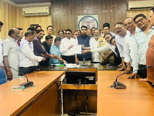 मांस विक्रय के लिए निर्धारित स्थल की मांग पर सर्वसमाज एकजुट
