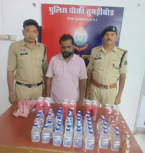 ढाबे की आड़ में चल रहा था अवैध शराब का कारोबार, पुलिस की रेड में 17 लीटर शराब व बीयर जप्त, संचालक जेल